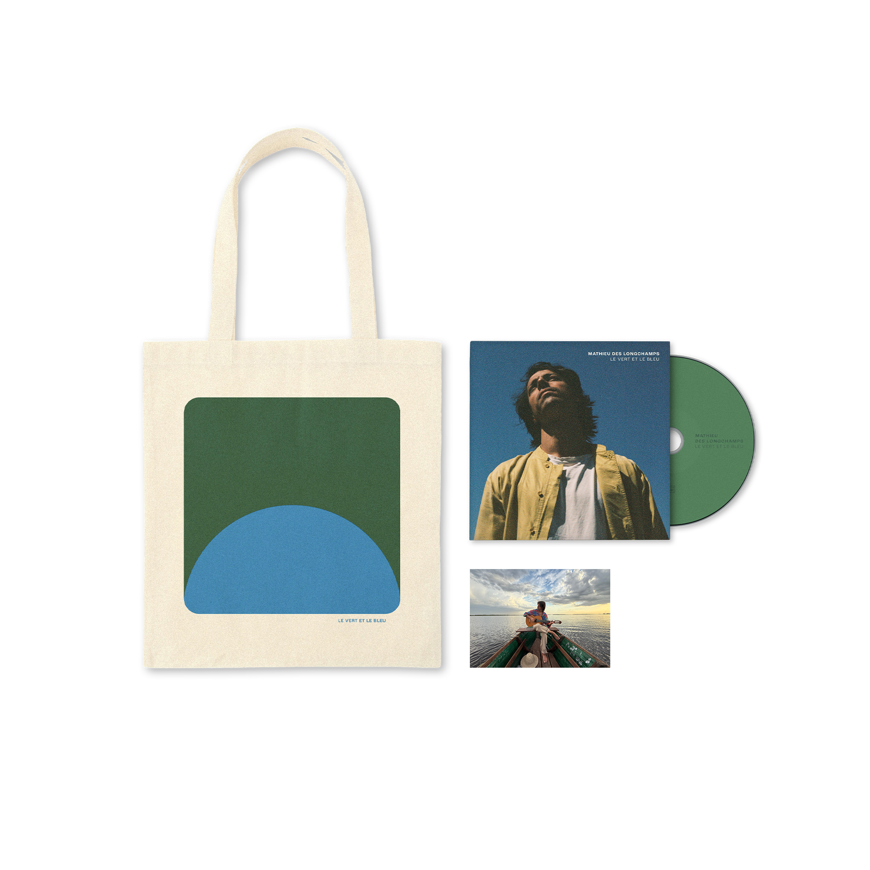 Pack CD + Totebag + carte postale dédicacée