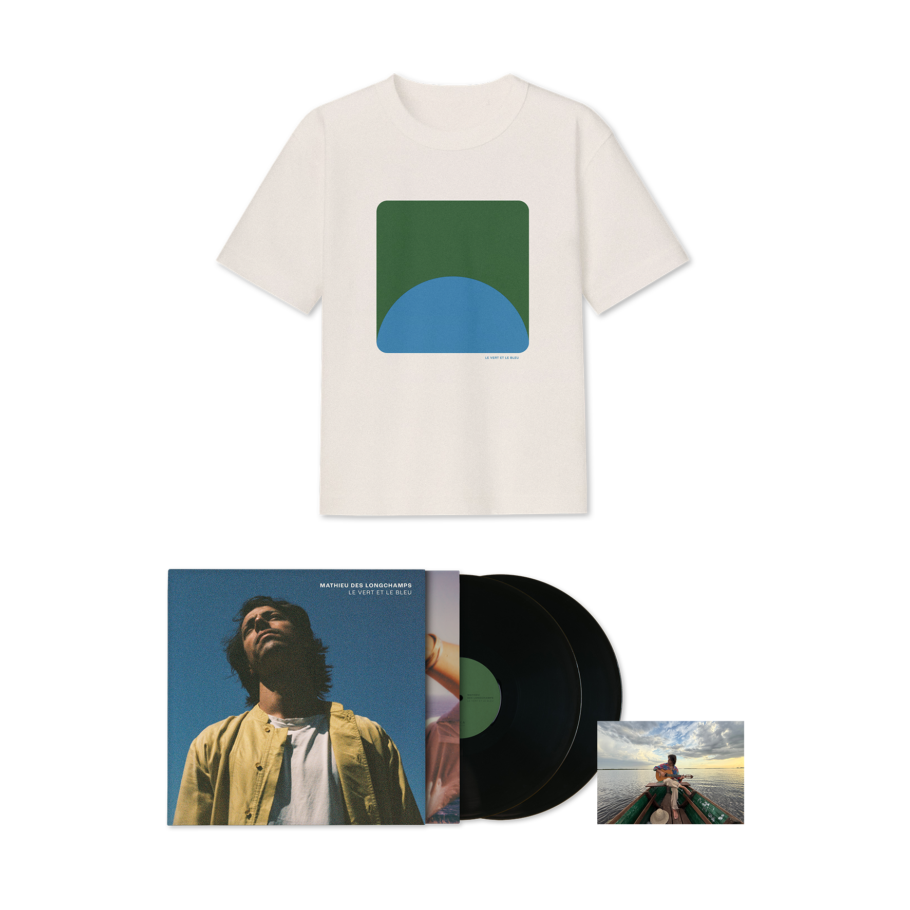 Pack Vinyle + T-shirt + carte postale dédicacée